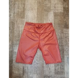 Medium faux leather bike short